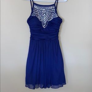 Royal blue junior dress